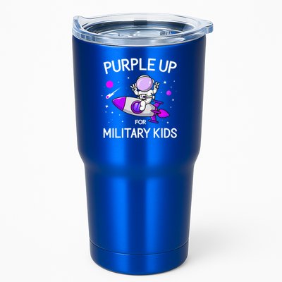 Month Of Military Child Astronaut Purple Up Military Tumbler