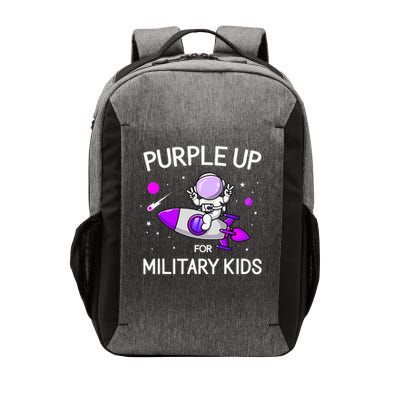 Month Of Military Child Astronaut Purple Up Military Vector Backpack