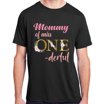 Mommy of Miss One Derful 1st Birthday 1st Birthday Adult ChromaSoft Performance T-Shirt