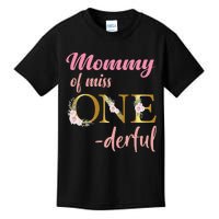 Mommy of Miss One Derful 1st Birthday 1st Birthday Kids T-Shirt