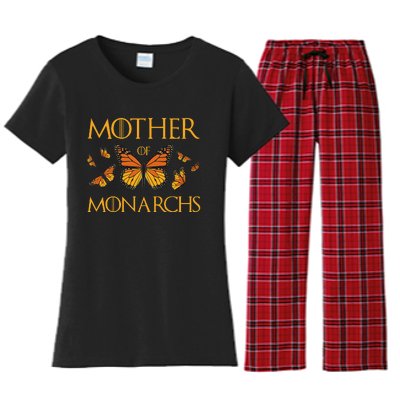 Mother Of Monarchs Butterfly Lover Insect Butterflies Women's Flannel Pajama Set