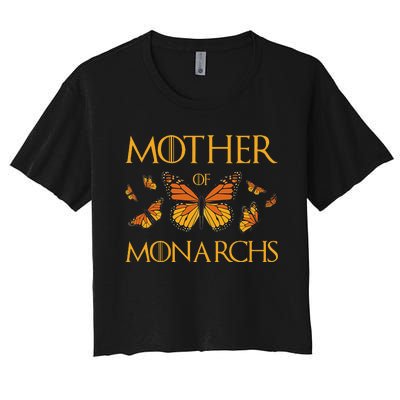 Mother Of Monarchs Butterfly Lover Insect Butterflies Women's Crop Top Tee