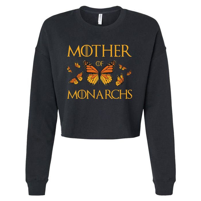 Mother Of Monarchs Butterfly Lover Insect Butterflies Cropped Pullover Crew