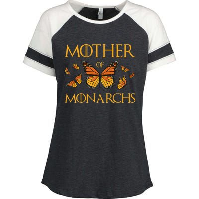 Mother Of Monarchs Butterfly Lover Insect Butterflies Enza Ladies Jersey Colorblock Tee