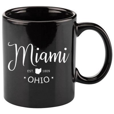 Miami Ohio 11oz C Handle Ceramic Mug