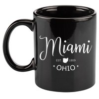 Miami Ohio 11oz C Handle Ceramic Mug