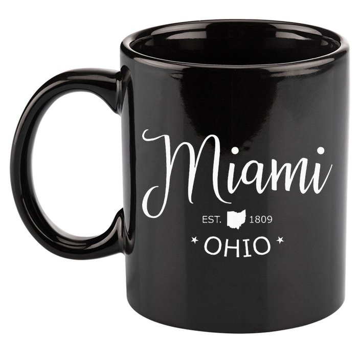 Miami Ohio 11oz C Handle Ceramic Mug