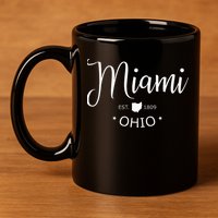 Miami Ohio 11oz C Handle Ceramic Mug
