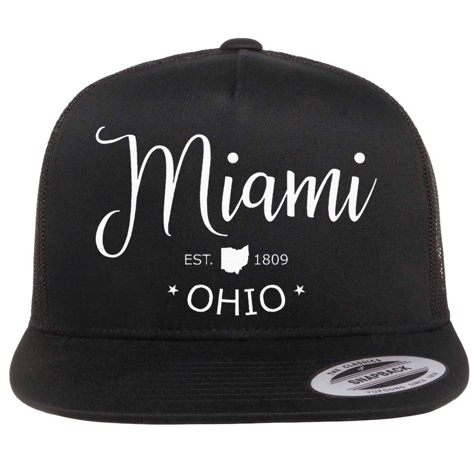 Miami Ohio Flat Bill Trucker Hat