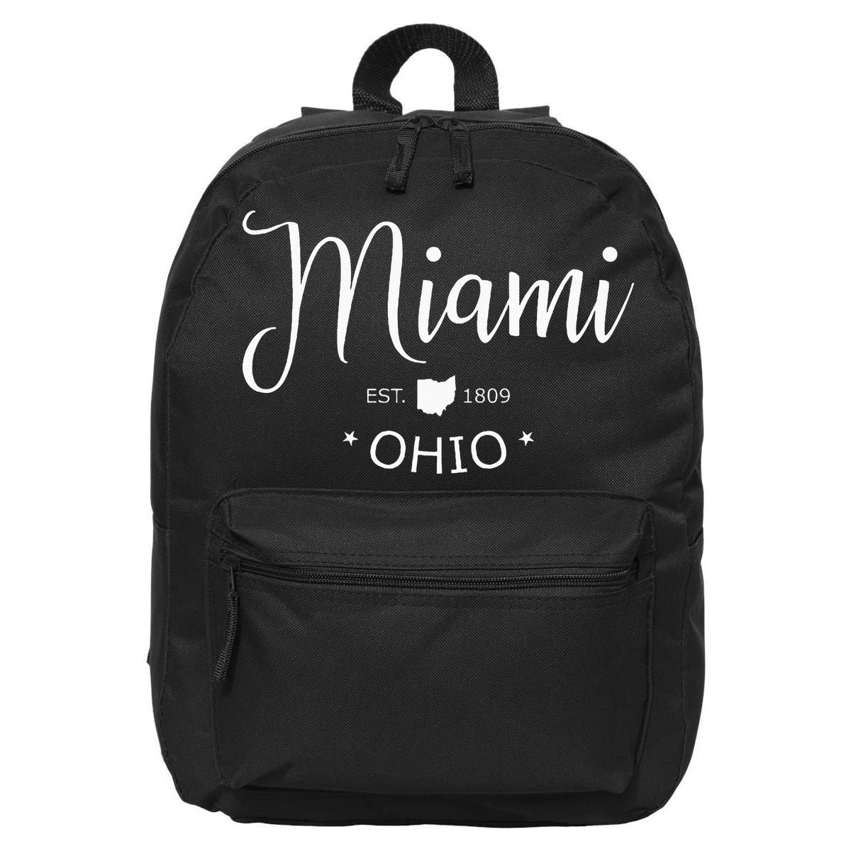 Miami Ohio 16 in Basic Backpack
