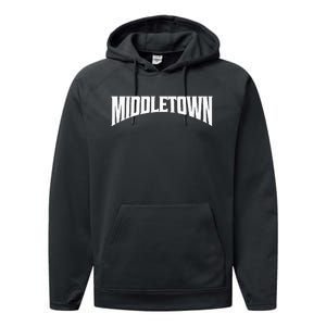 Middletown Ohio Performance Fleece Hoodie