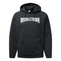 Middletown Ohio Performance Fleece Hoodie