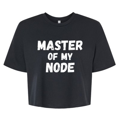 Master Of My Node, Bitcoin, Crypto, Blockchain, HODL Crypto Staking Bella+Canvas Jersey Crop Tee