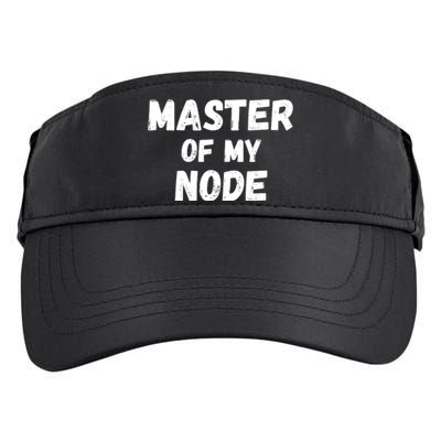 Master Of My Node, Bitcoin, Crypto, Blockchain, HODL Crypto Staking Adult Drive Performance Visor