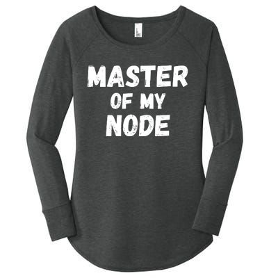 Master Of My Node, Bitcoin, Crypto, Blockchain, HODL Crypto Staking Women's Perfect Tri Tunic Long Sleeve Shirt