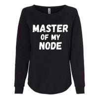 Master Of My Node, Bitcoin, Crypto, Blockchain, HODL Crypto Staking Womens California Wash Sweatshirt