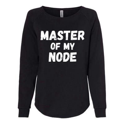 Master Of My Node, Bitcoin, Crypto, Blockchain, HODL Crypto Staking Womens California Wash Sweatshirt