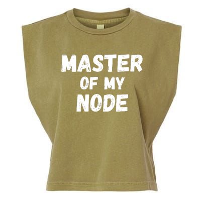 Master Of My Node, Bitcoin, Crypto, Blockchain, HODL Crypto Staking Garment-Dyed Women's Muscle Tee