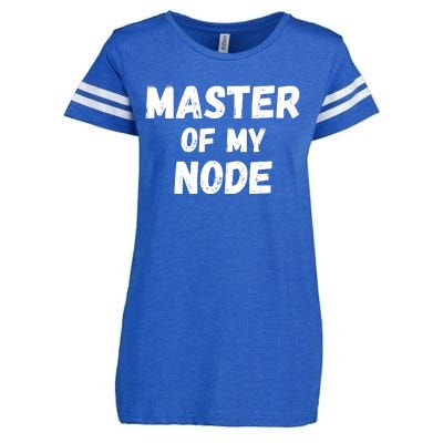 Master Of My Node, Bitcoin, Crypto, Blockchain, HODL Crypto Staking Enza Ladies Jersey Football T-Shirt