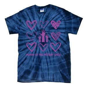 Month Of Military Child Military Child Awareness Tie-Dye T-Shirt