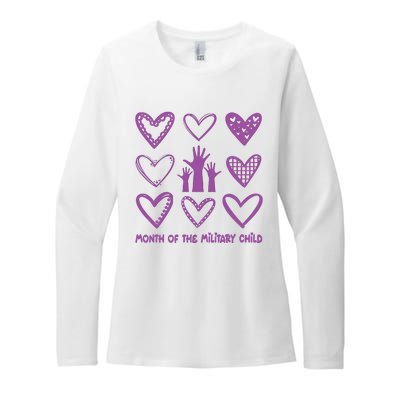 Month Of Military Child Military Child Awareness Womens CVC Long Sleeve Shirt