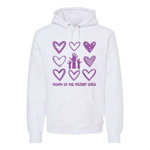 Month Of Military Child Military Child Awareness Premium Hoodie