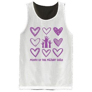 Month Of Military Child Military Child Awareness Mesh Reversible Basketball Jersey Tank