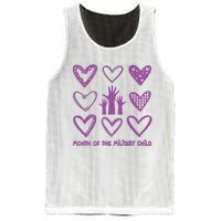 Month Of Military Child Military Child Awareness Mesh Reversible Basketball Jersey Tank