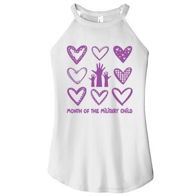 Month Of Military Child Military Child Awareness Women’s Perfect Tri Rocker Tank