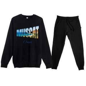 Muscat Oman Premium Crewneck Sweatsuit Set