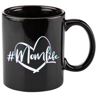 #MomLife 11oz C Handle Ceramic Mug
