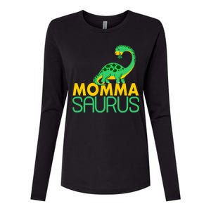 Momma Saurus Mommasaurus Dinosaur Cute Mom Womens Cotton Relaxed Long Sleeve T-Shirt