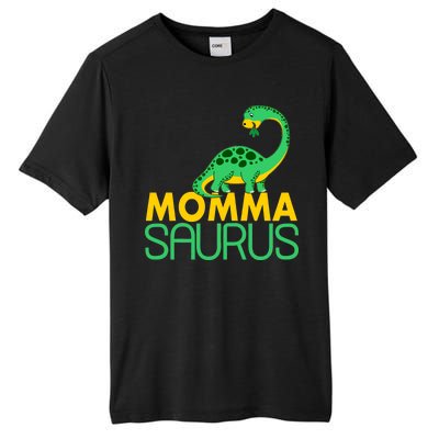 Momma Saurus Mommasaurus Dinosaur Cute Mom Tall Fusion ChromaSoft Performance T-Shirt