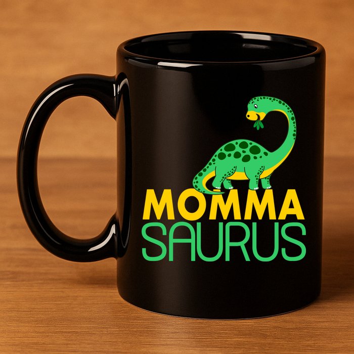 Momma Saurus Mommasaurus Dinosaur Cute Mom 11oz C Handle Ceramic Mug