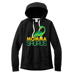 Momma Saurus Mommasaurus Dinosaur Cute Mom Women's Fleece Hoodie