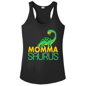 Momma Saurus Mommasaurus Dinosaur Cute Mom Ladies PosiCharge Competitor Racerback Tank