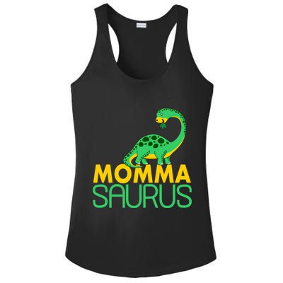 Momma Saurus Mommasaurus Dinosaur Cute Mom Ladies PosiCharge Competitor Racerback Tank