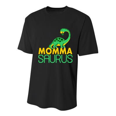 Momma Saurus Mommasaurus Dinosaur Cute Mom Youth Performance Sprint T-Shirt