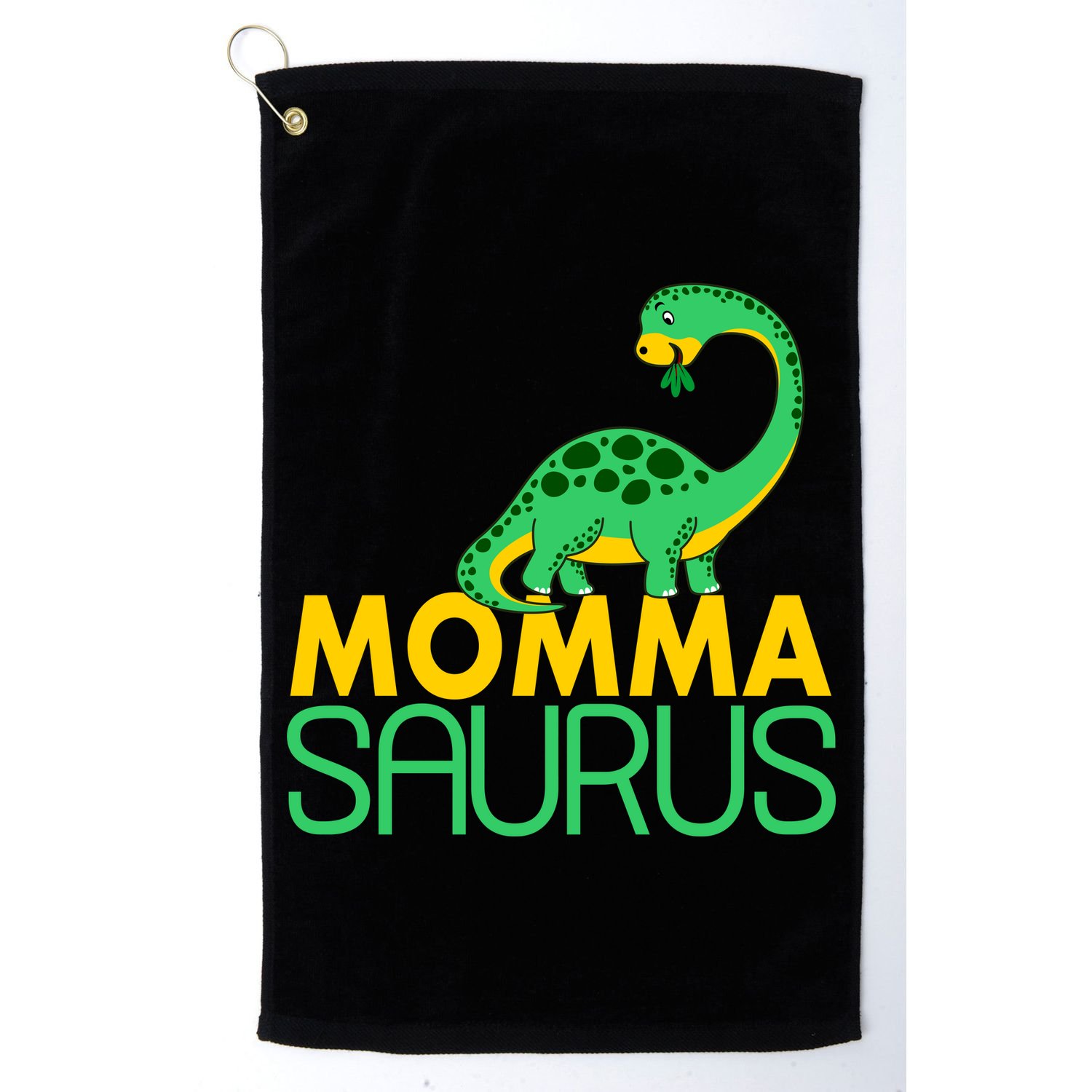 Momma Saurus Mommasaurus Dinosaur Cute Mom Golf Towel