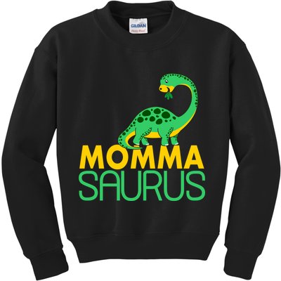 Momma Saurus Mommasaurus Dinosaur Cute Mom Kids Sweatshirt