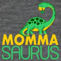 Momma Saurus Mommasaurus Dinosaur Cute Mom 7 Panel Mesh Trucker Snapback Hat