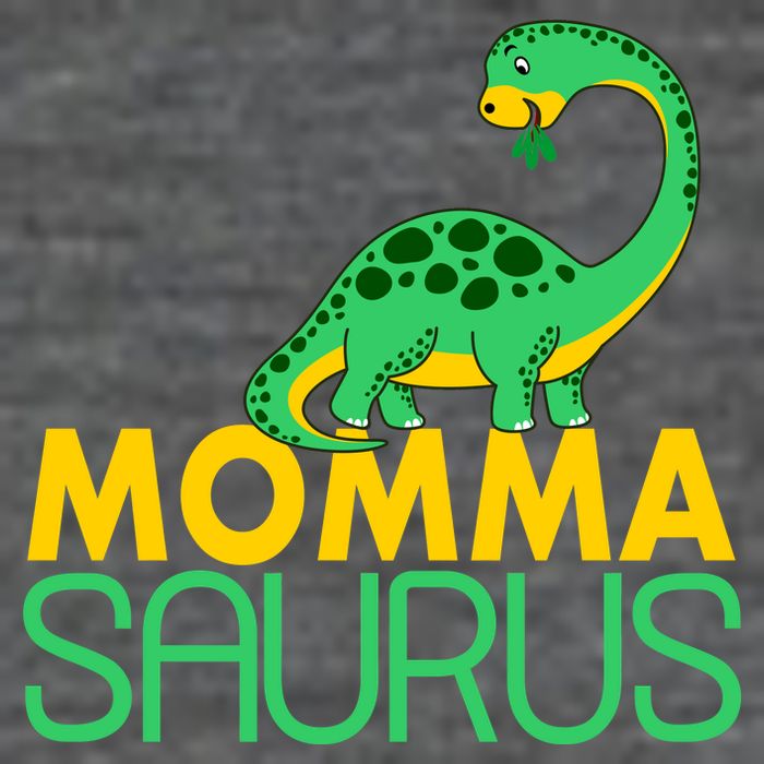 Momma Saurus Mommasaurus Dinosaur Cute Mom 7 Panel Mesh Trucker Snapback Hat