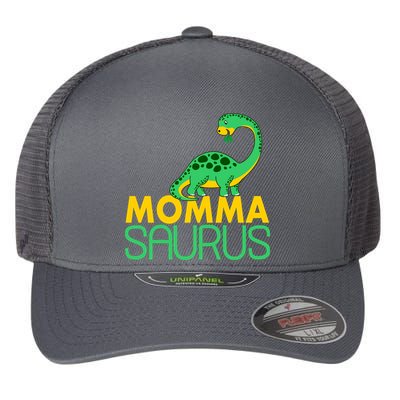 Momma Saurus Mommasaurus Dinosaur Cute Mom Flexfit Unipanel Trucker Cap