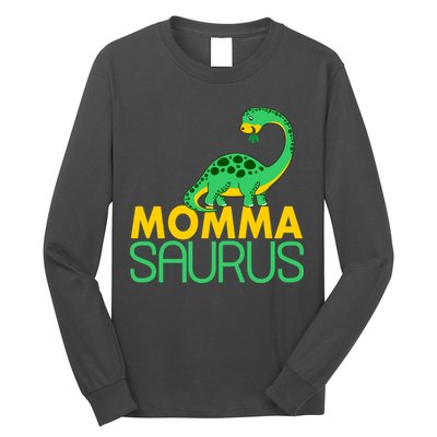Momma Saurus Mommasaurus Dinosaur Cute Mom Long Sleeve Shirt