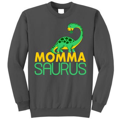 Momma Saurus Mommasaurus Dinosaur Cute Mom Tall Sweatshirt