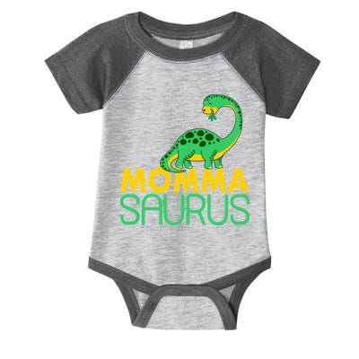 Momma Saurus Mommasaurus Dinosaur Cute Mom Infant Baby Jersey Bodysuit