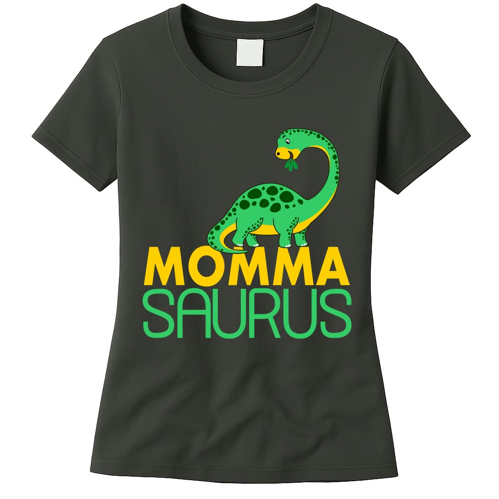 Momma Saurus Mommasaurus Dinosaur Cute Mom Womens T-Shirt