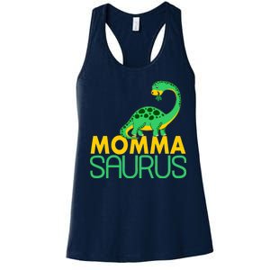 Momma Saurus Mommasaurus Dinosaur Cute Mom Women's Racerback Tank