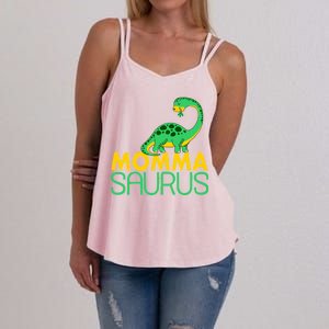 Momma Saurus Mommasaurus Dinosaur Cute Mom Women's Strappy Tank