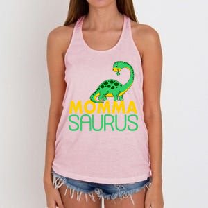 Momma Saurus Mommasaurus Dinosaur Cute Mom Women's Knotted Racerback Tank